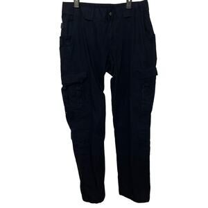 5.11 Tactical Navy EMS Pants 16L Womens Pockets Gusseted Cargo Teflon